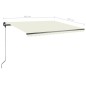 vidaXL Standmarkise Manuell Einziehbar 400x350 cm Creme vidaXL Standmarkise Manuell Einziehbar 400x350 cm Creme