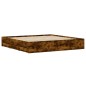 vidaXL Bettgestell mit Schubladen Räuchereiche 160x200cm Holzwerkstoff vidaXL Bettgestell mit Schubladen Räuchereiche 160x200cm Holzwerkstoff