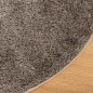 vidaXL Teppich ISTAN Hochflor Glänzend Grau Ø 100 cm vidaXL Teppich ISTAN Hochflor Glänzend Grau Ø 100 cm