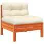 vidaXL Gartensofa ohne Armlehnen mit Kissen Wachsbraun Kiefernholz vidaXL Gartensofa ohne Armlehnen mit Kissen Wachsbraun Kiefernholz