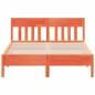 vidaXL Massivholzbett ohne Matratze Wachsbraun 135x190 cm Kiefernholz vidaXL Massivholzbett ohne Matratze Wachsbraun 135x190 cm Kiefernholz