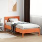 vidaXL Massivholzbett ohne Matratze Wachsbraun 75x190 cm Kiefernholz vidaXL Massivholzbett ohne Matratze Wachsbraun 75x190 cm Kiefernholz