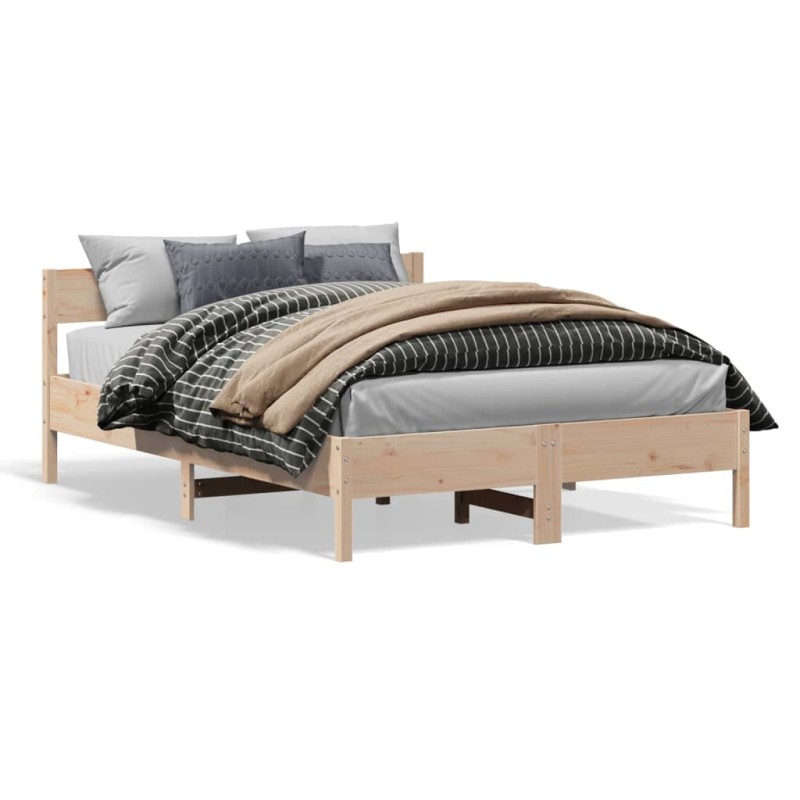 vidaXL Massivholzbett ohne Matratze 150x200 cm Kiefernholz vidaXL Massivholzbett ohne Matratze 150x200 cm Kiefernholz