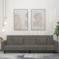 vidaXL Schlafsofa 2-Sitzer mit 2 Kissen Dunkelgrau Samt vidaXL Schlafsofa 2-Sitzer mit 2 Kissen Dunkelgrau Samt