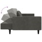 vidaXL Schlafsofa 2-Sitzer mit 2 Kissen Dunkelgrau Samt vidaXL Schlafsofa 2-Sitzer mit 2 Kissen Dunkelgrau Samt