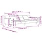 vidaXL Schlafsofa 2-Sitzer mit 2 Kissen Dunkelgrau Samt vidaXL Schlafsofa 2-Sitzer mit 2 Kissen Dunkelgrau Samt