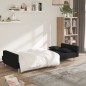 vidaXL Schlafsofa 2-Sitzer mit 2 Kissen Schwarz Stoff vidaXL Schlafsofa 2-Sitzer mit 2 Kissen Schwarz Stoff