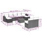 vidaXL 10-tlg. Garten-Sofagarnitur mit Kissen Schwarz Poly Rattan vidaXL 10-tlg. Garten-Sofagarnitur mit Kissen Schwarz Poly Rattan