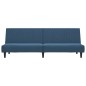 vidaXL Schlafsofa 2-Sitzer Blau Samt vidaXL Schlafsofa 2-Sitzer Blau Samt