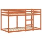 vidaXL Etagenbett Wachsbraun 90x190 cm Massivholz Kiefer vidaXL Etagenbett Wachsbraun 90x190 cm Massivholz Kiefer