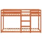 vidaXL Etagenbett Wachsbraun 90x190 cm Massivholz Kiefer vidaXL Etagenbett Wachsbraun 90x190 cm Massivholz Kiefer