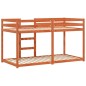 vidaXL Etagenbett Wachsbraun 90x190 cm Massivholz Kiefer vidaXL Etagenbett Wachsbraun 90x190 cm Massivholz Kiefer