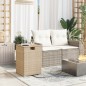 vidaXL Propan-Tank-Verstecktisch Beige 40x40x60 cm Poly Rattan vidaXL Propan-Tank-Verstecktisch Beige 40x40x60 cm Poly Rattan
