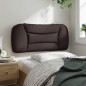 vidaXL Kopfteil-Kissen Dunkelbraun 80 cm Stoff vidaXL Kopfteil-Kissen Dunkelbraun 80 cm Stoff