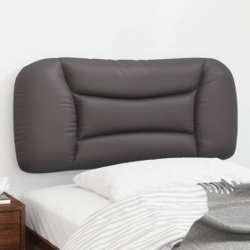 vidaXL Kopfteil-Kissen Grau 80 cm Kunstleder 