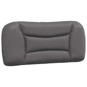 vidaXL Kopfteil-Kissen Grau 80 cm Kunstleder 