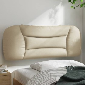 vidaXL Kopfteil-Kissen Creme 100 cm Stoff