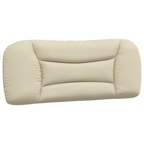 vidaXL Kopfteil-Kissen Creme 100 cm Stoff
