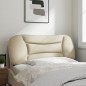 vidaXL Kopfteil-Kissen Creme 100 cm Stoff