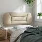 vidaXL Kopfteil-Kissen Creme 100 cm Stoff