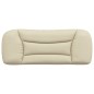 vidaXL Kopfteil-Kissen Creme 100 cm Stoff