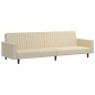 vidaXL Schlafsofa 2-Sitzer Creme Samt vidaXL Schlafsofa 2-Sitzer Creme Samt