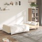 vidaXL Schlafsofa 2-Sitzer Creme Samt vidaXL Schlafsofa 2-Sitzer Creme Samt