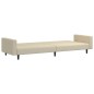 vidaXL Schlafsofa 2-Sitzer Creme Samt vidaXL Schlafsofa 2-Sitzer Creme Samt