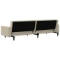 vidaXL Schlafsofa 2-Sitzer Creme Samt vidaXL Schlafsofa 2-Sitzer Creme Samt