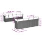 vidaXL 9-tlg. Garten-Sofagarnitur mit Kissen Schwarz Poly Rattan vidaXL 9-tlg. Garten-Sofagarnitur mit Kissen Schwarz Poly Rattan