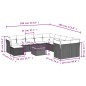 vidaXL 12-tlg. Garten-Sofagarnitur mit Kissen Schwarz Poly Rattan vidaXL 12-tlg. Garten-Sofagarnitur mit Kissen Schwarz Poly Rattan