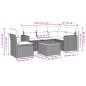 vidaXL 6-tlg. Garten-Sofagarnitur mit Kissen Beige Poly Rattan vidaXL 6-tlg. Garten-Sofagarnitur mit Kissen Beige Poly Rattan