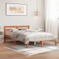 vidaXL Massivholzbett ohne Matratze Wachsbraun 140x200 cm Kiefernholz vidaXL Massivholzbett ohne Matratze Wachsbraun 140x200 cm Kiefernholz