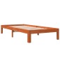 vidaXL Massivholzbett ohne Matratze Wachsbraun 90x190 cm Kiefernholz vidaXL Massivholzbett ohne Matratze Wachsbraun 90x190 cm Kiefernholz