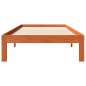 vidaXL Massivholzbett ohne Matratze Wachsbraun 90x190 cm Kiefernholz vidaXL Massivholzbett ohne Matratze Wachsbraun 90x190 cm Kiefernholz