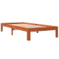 vidaXL Massivholzbett ohne Matratze Wachsbraun 90x190 cm Kiefernholz vidaXL Massivholzbett ohne Matratze Wachsbraun 90x190 cm Kiefernholz