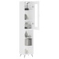 Highboard Weiß 34,5x34x180 cm Holzwerkstoff Highboard Weiß 34,5x34x180 cm Holzwerkstoff