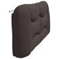 vidaXL Kopfteil-Kissen Dunkelbraun 200 cm Stoff