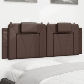 vidaXL Kopfteil-Kissen Braun 120 cm Kunstleder