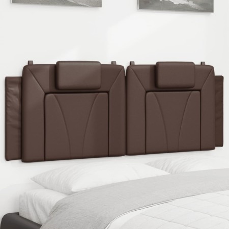 vidaXL Kopfteil-Kissen Braun 120 cm Kunstleder