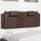 vidaXL Kopfteil-Kissen Braun 120 cm Kunstleder vidaXL Kopfteil-Kissen Braun 120 cm Kunstleder