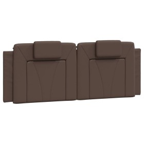 vidaXL Kopfteil-Kissen Braun 120 cm Kunstleder