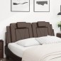 vidaXL Kopfteil-Kissen Braun 120 cm Kunstleder vidaXL Kopfteil-Kissen Braun 120 cm Kunstleder