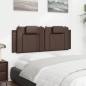 vidaXL Kopfteil-Kissen Braun 120 cm Kunstleder vidaXL Kopfteil-Kissen Braun 120 cm Kunstleder