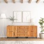 vidaXL Beistellschränke 3 Stk. 60x33x75 cm Massivholz Akazie vidaXL Beistellschränke 3 Stk. 60x33x75 cm Massivholz Akazie