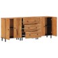 vidaXL Beistellschränke 3 Stk. 60x33x75 cm Massivholz Akazie vidaXL Beistellschränke 3 Stk. 60x33x75 cm Massivholz Akazie