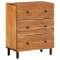 vidaXL Beistellschränke 3 Stk. 60x33x75 cm Massivholz Akazie vidaXL Beistellschränke 3 Stk. 60x33x75 cm Massivholz Akazie