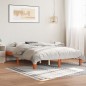 vidaXL Massivholzbett ohne Matratze Wachsbraun 135x190 cm Kiefernholz vidaXL Massivholzbett ohne Matratze Wachsbraun 135x190 cm Kiefernholz