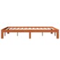 vidaXL Massivholzbett ohne Matratze Wachsbraun 135x190 cm Kiefernholz vidaXL Massivholzbett ohne Matratze Wachsbraun 135x190 cm Kiefernholz