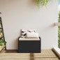 vidaXL Sitzbank mit Stauraum & Kissen Schwarz 80x51x52 cm Poly Rattan vidaXL Sitzbank mit Stauraum & Kissen Schwarz 80x51x52 cm Poly Rattan